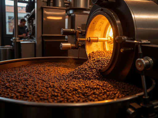 日式烘焙咖啡豆特写,色泽均匀体现精湛工艺